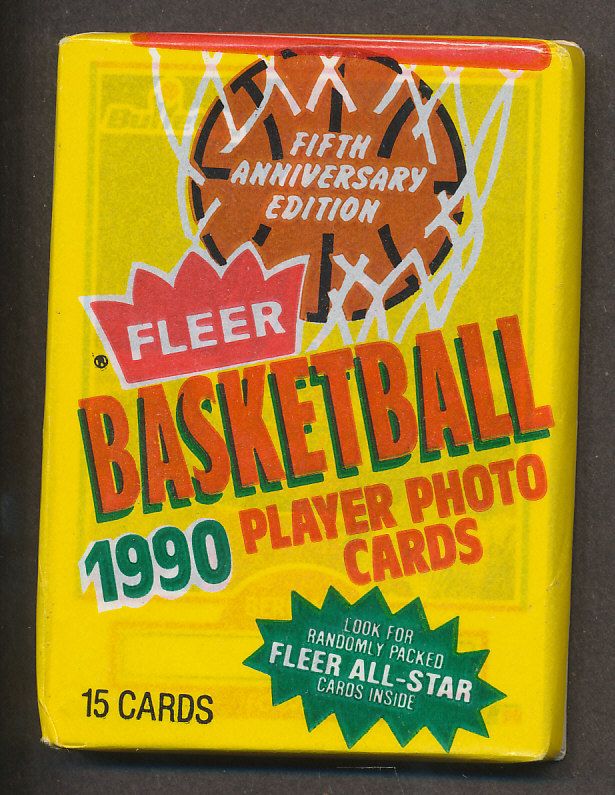 1990/91 Fleer Basketball Unopened Wax Pack