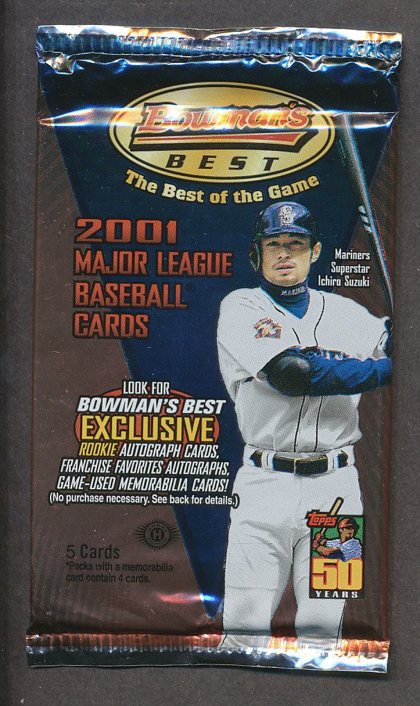 2001 Bowman's Best Baseball Unopened Pack (Hobby) (5)