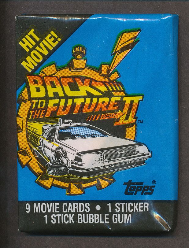 1989 Topps Back to the Future II Unopened Wax Pack