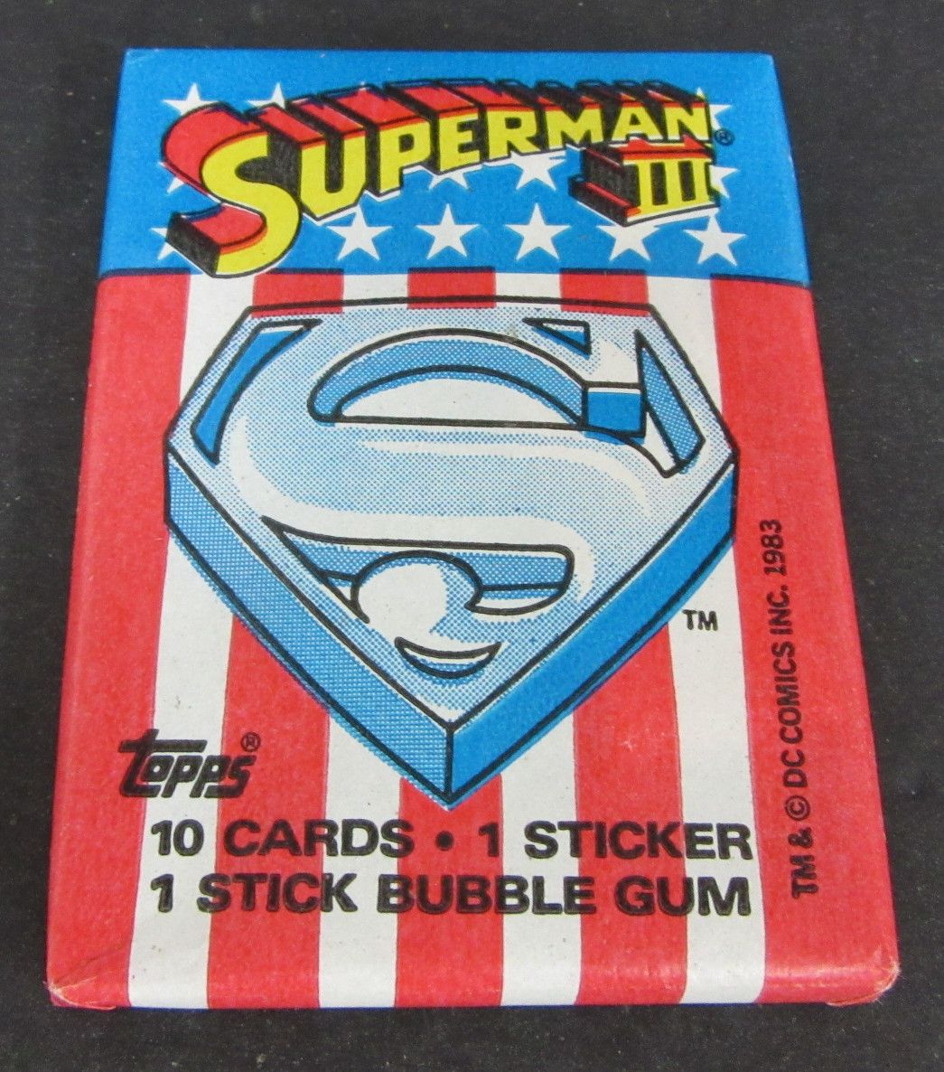 1983 Topps Superman III Unopened Wax Pack