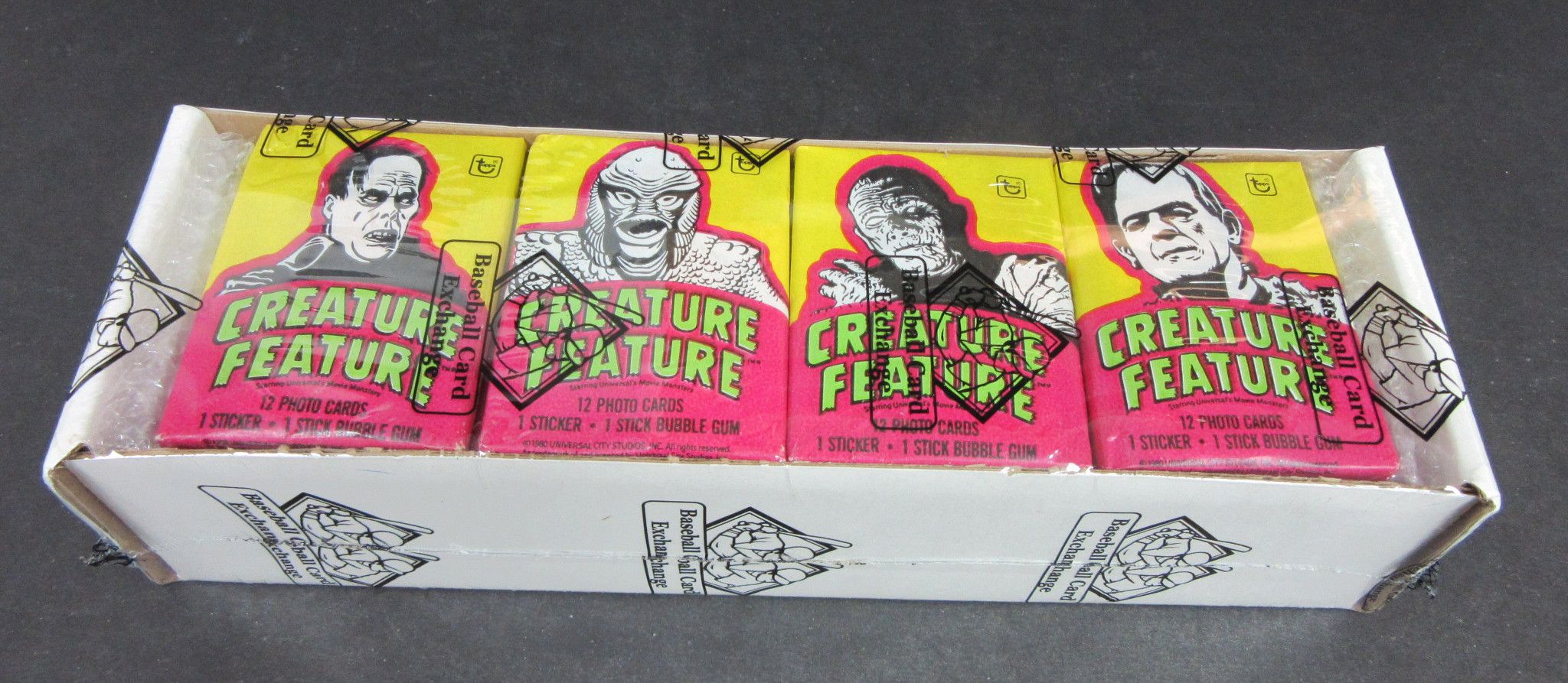 1980 Topps You'll Die Laughing (Creature Feature) Unopened Wax Packs (Lot of 36) (BBCE)