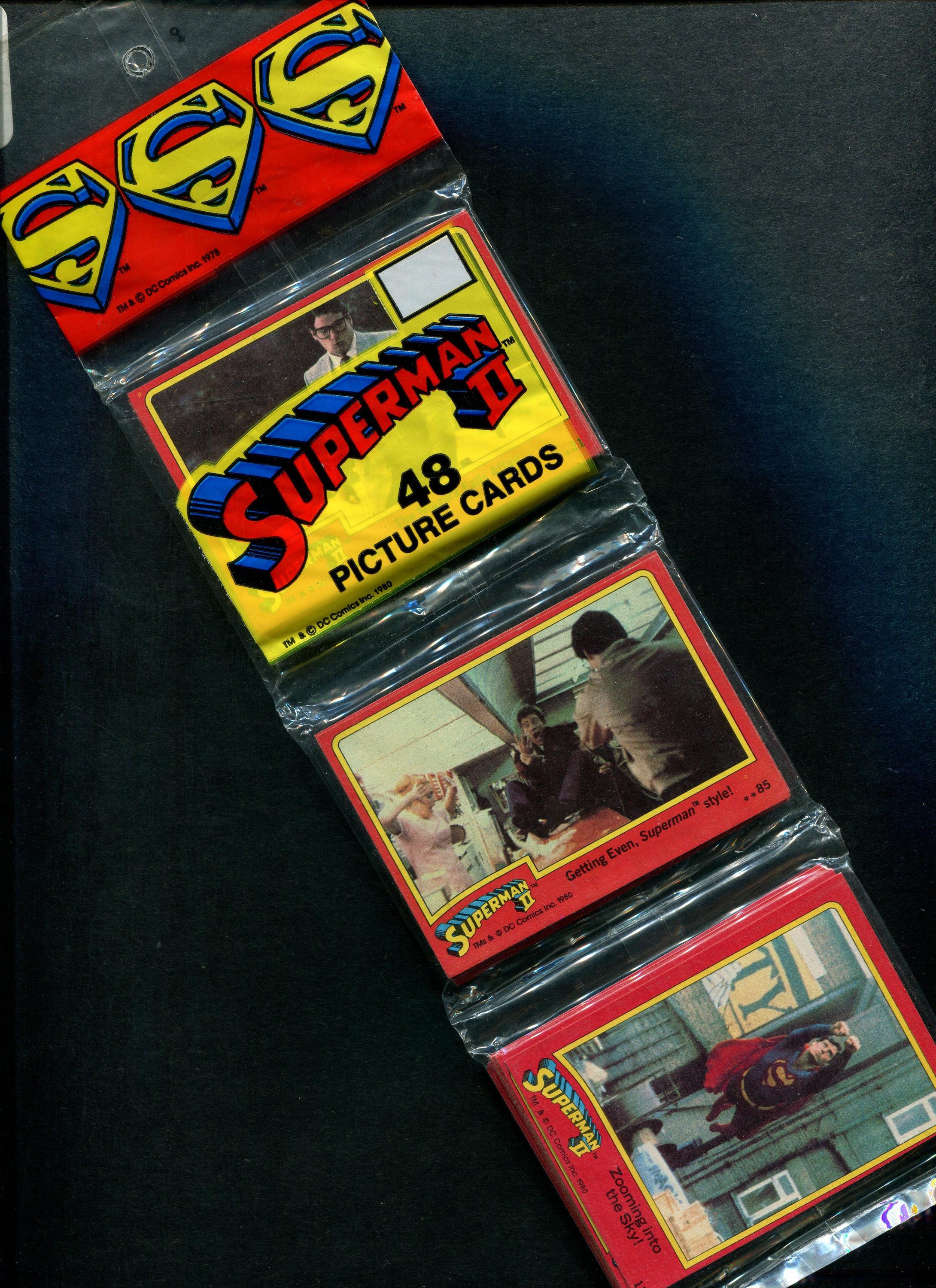 1981 Topps Superman II Unopened Rack Pack