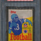 1985 Topps Football Unopened Wax Pack PSA 9 (White Wrapper)