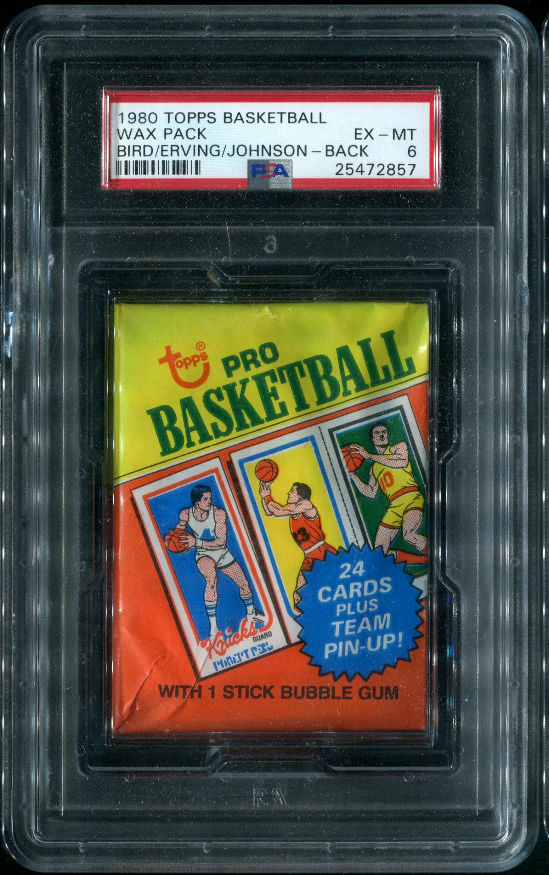 1980/81 Topps Basketball Unopened Wax Pack PSA 6 Bird Magic