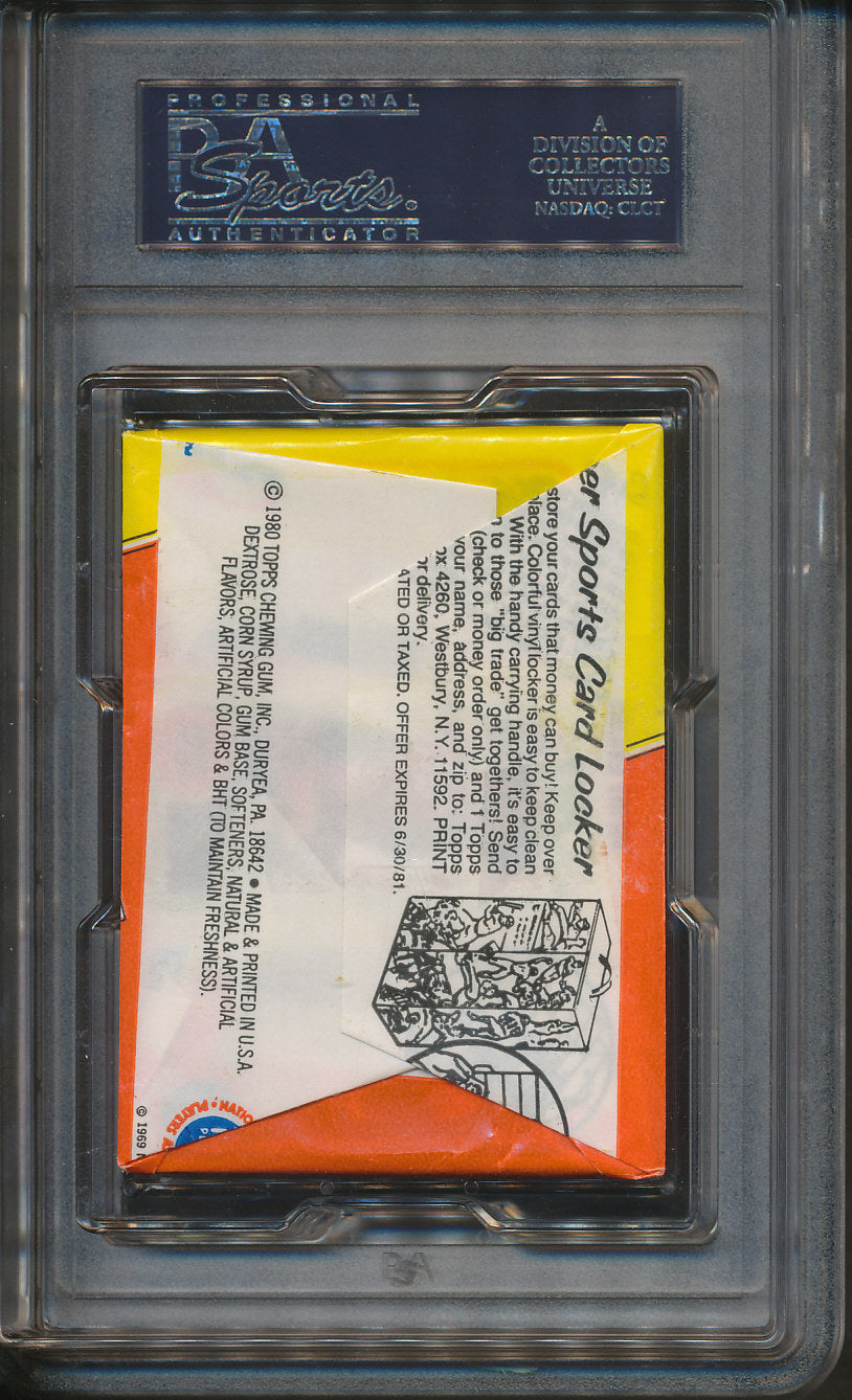 1980/81 Topps Basketball Unopened Wax Pack PSA 6 Bird Magic