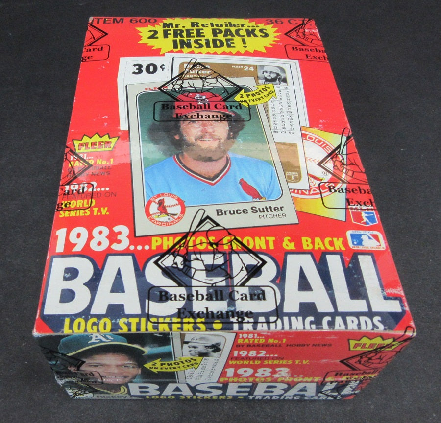 1983 Fleer Baseball Unopened Wax Box (FASC)