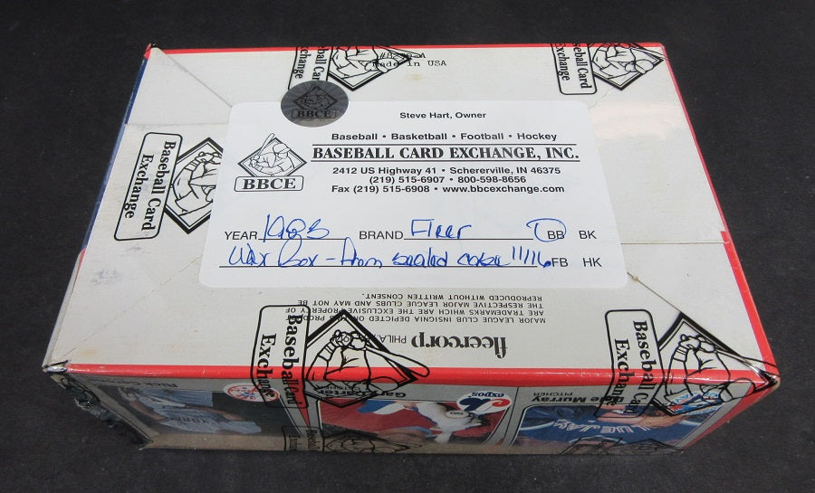 1983 Fleer Baseball Unopened Wax Box (FASC)