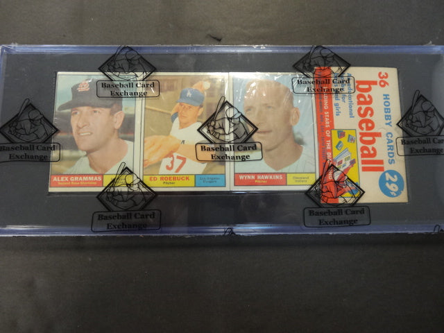 1961 Topps Baseball Unopened Rack Pack (Authenticate)