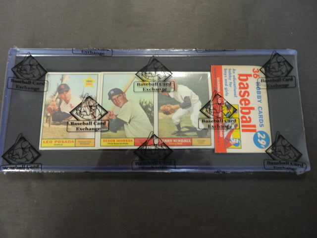 1961 Topps Baseball Unopened Rack Pack (#2)