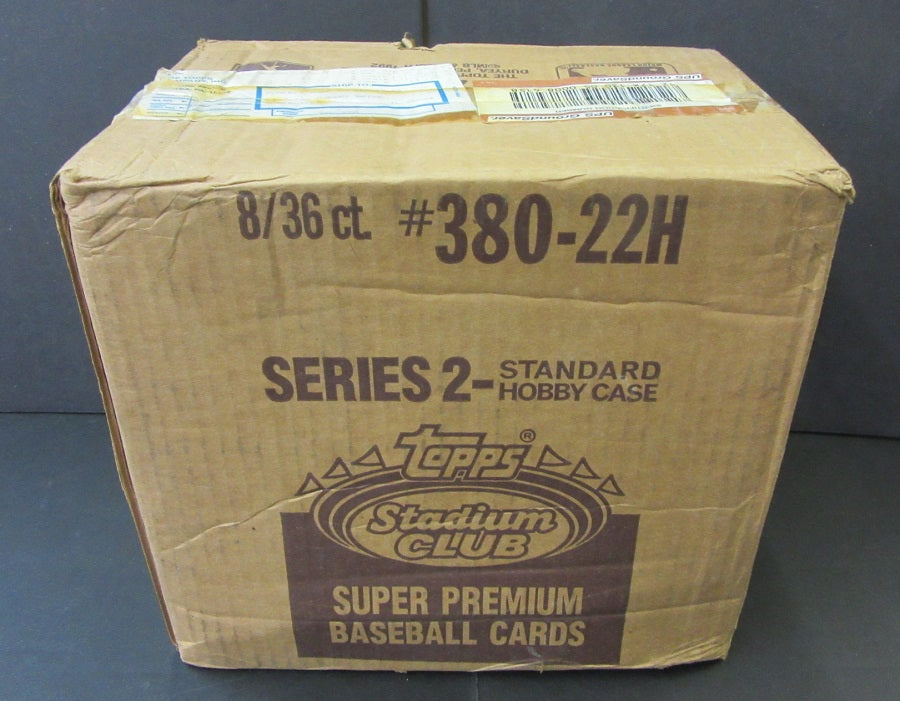 1992 Topps Stadium Club Baseball Series 2 Case (8 Box)