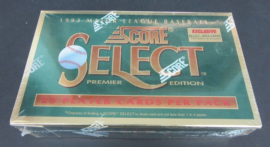 1993 Score Select Baseball Jumbo Box (36/23)