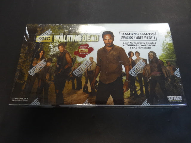 2014 Cryptozoic The Walking Dead Season Three Part 1 Box