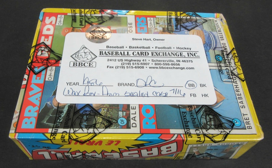 1986 OPC O-Pee-Chee Baseball Unopened Wax Box (FASC)