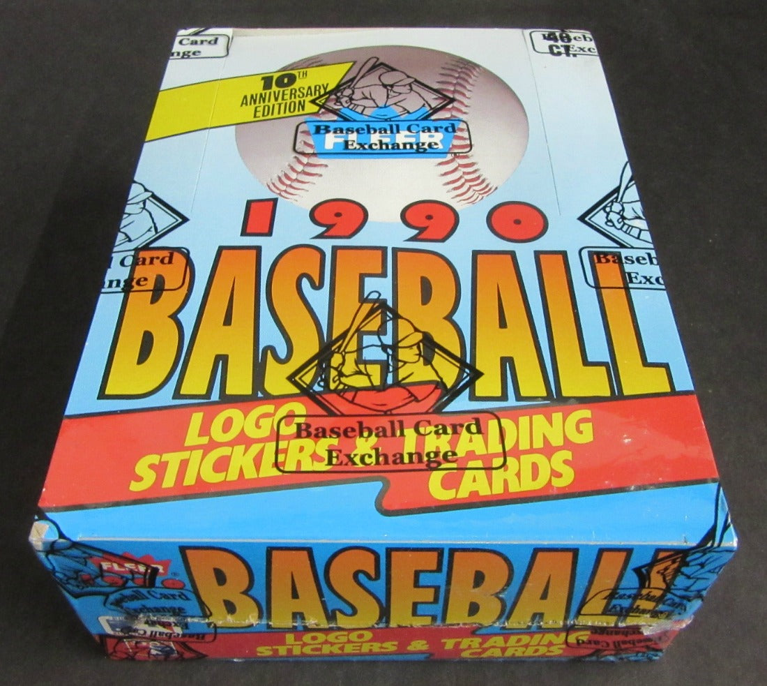 1990 Fleer Baseball Unopened Wax Box (Canadian) (FASC)