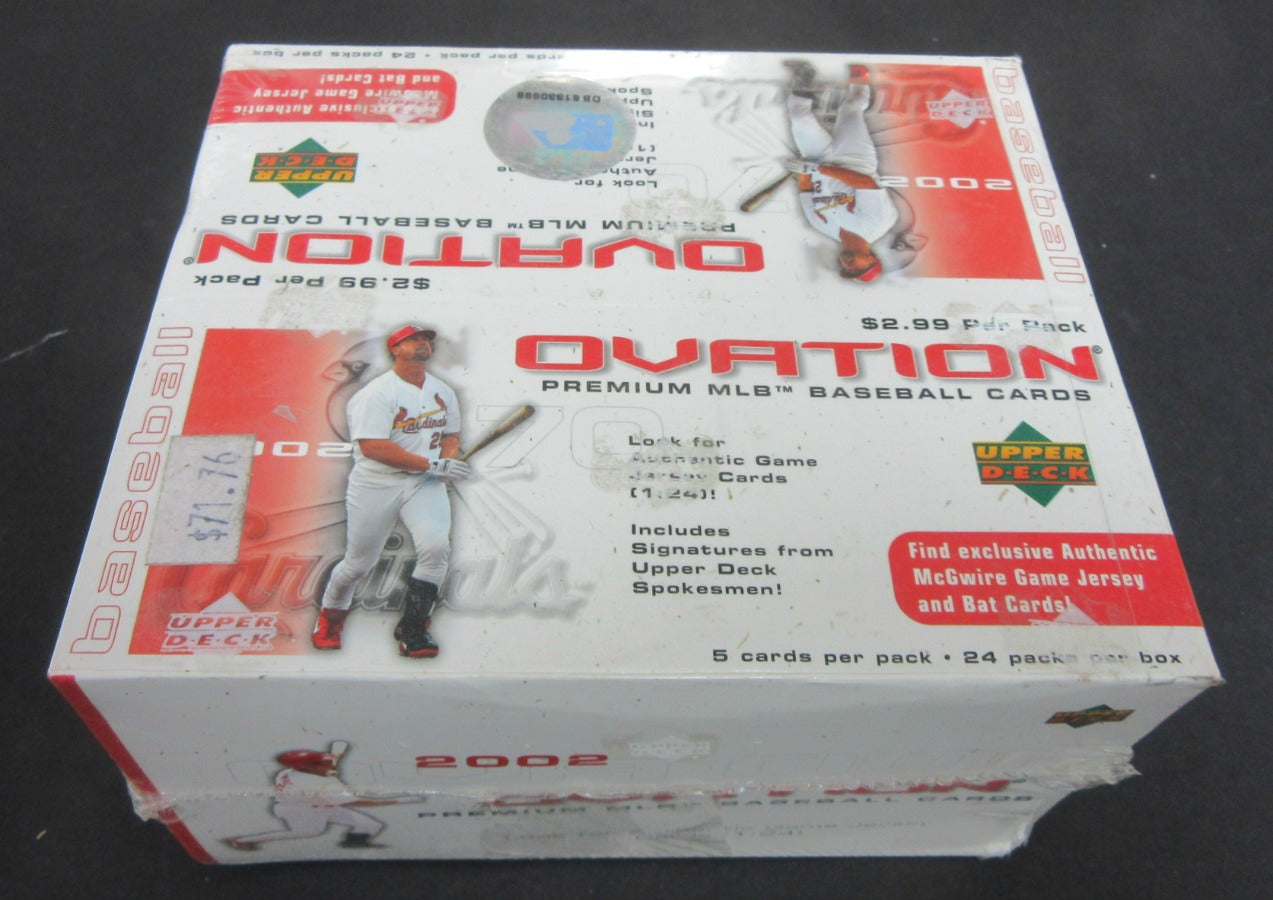 2002 Upper Deck Ovation Baseball Box (Retail)