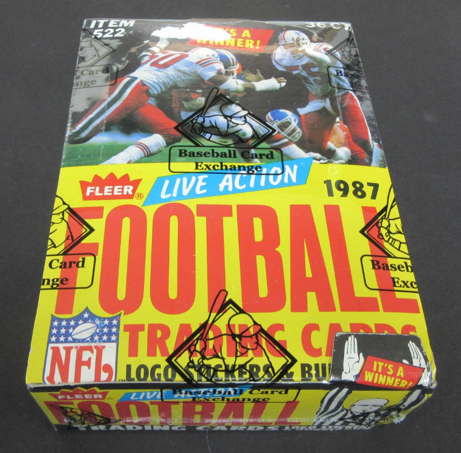 1987 Fleer Football Unopened Wax Box (FASC)