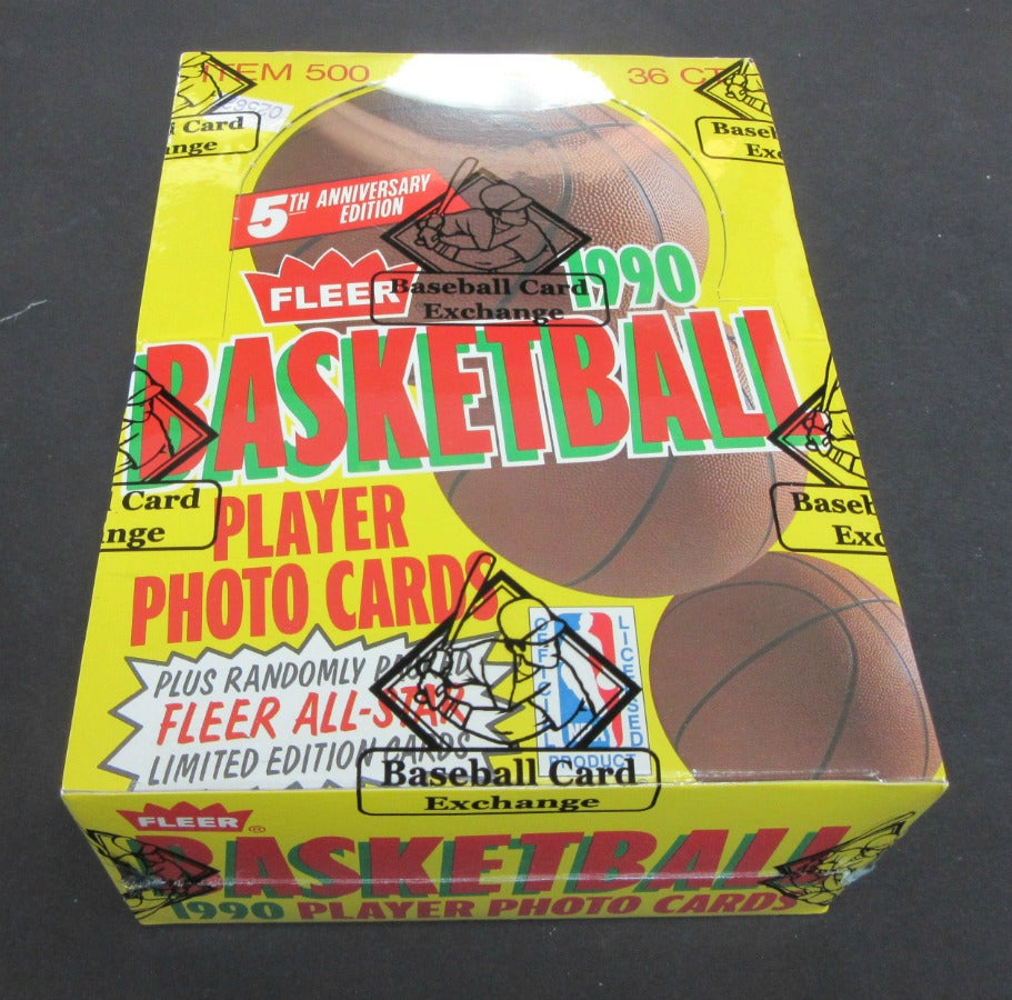 1990/91 Fleer Basketball Unopened Wax Box (FASC)
