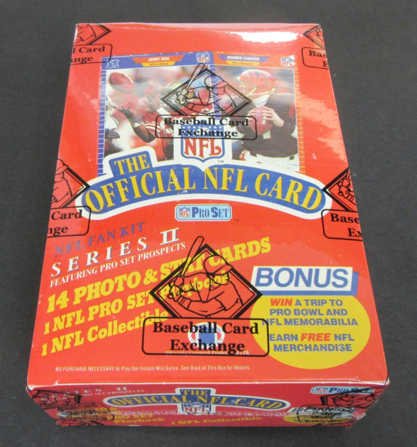 1989 Pro Set Football Unopened Series 2 Box (FASC) Baseball Card Exchange