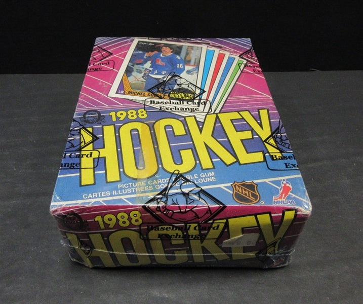 1987/88 OPC O-Pee-Chee Hockey Unopened Wax Box (Tape) (BBCE)