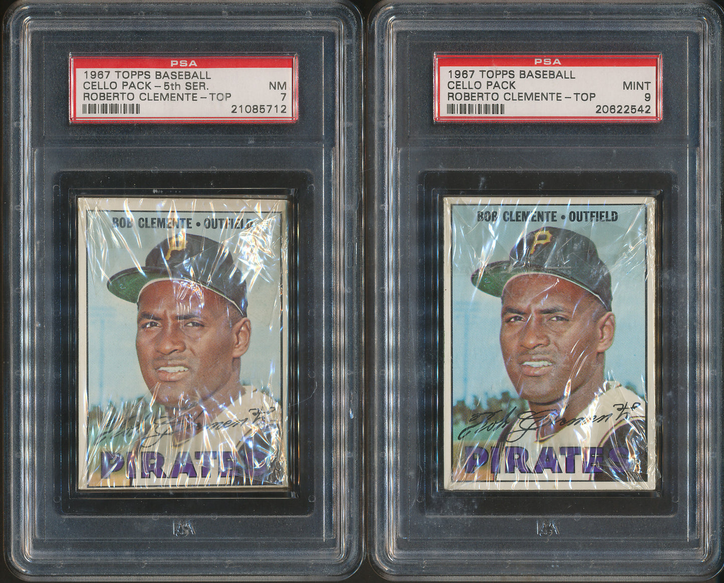 1967 Topps Baseball Cello Box PSA Graded Stars on Top