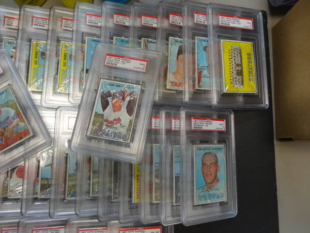 1967 Topps Baseball Cello Box PSA Graded Stars on Top