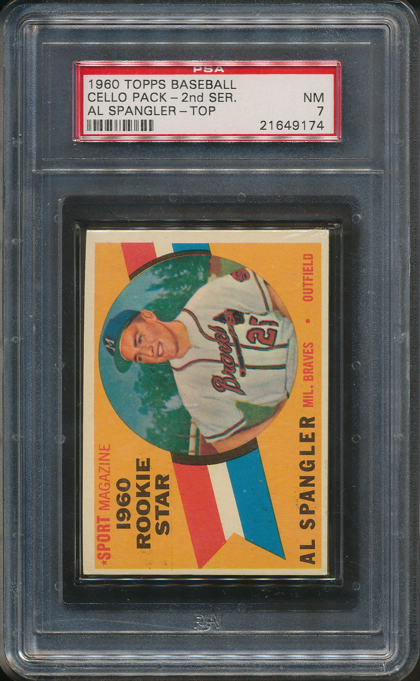 1960 Topps Baseball Unopened Cello Pack PSA 7