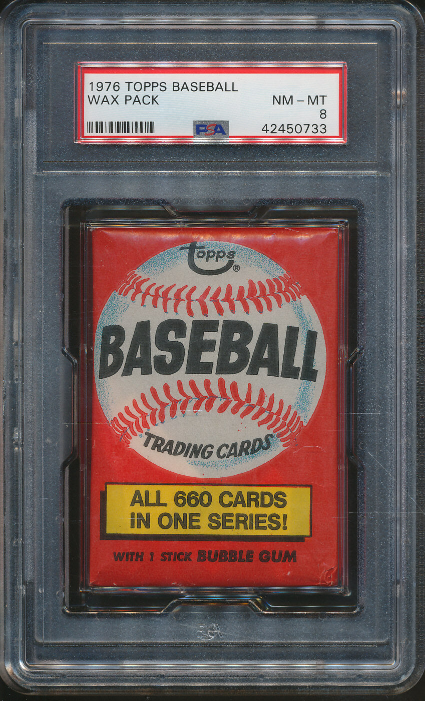 1976 Topps Baseball Unopened Wax Pack PSA 7 (All 660 cards)