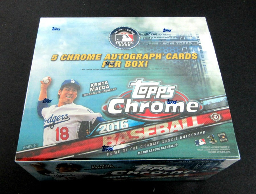 2016 Topps Chrome Baseball Jumbo Box (Hobby) (12/13)