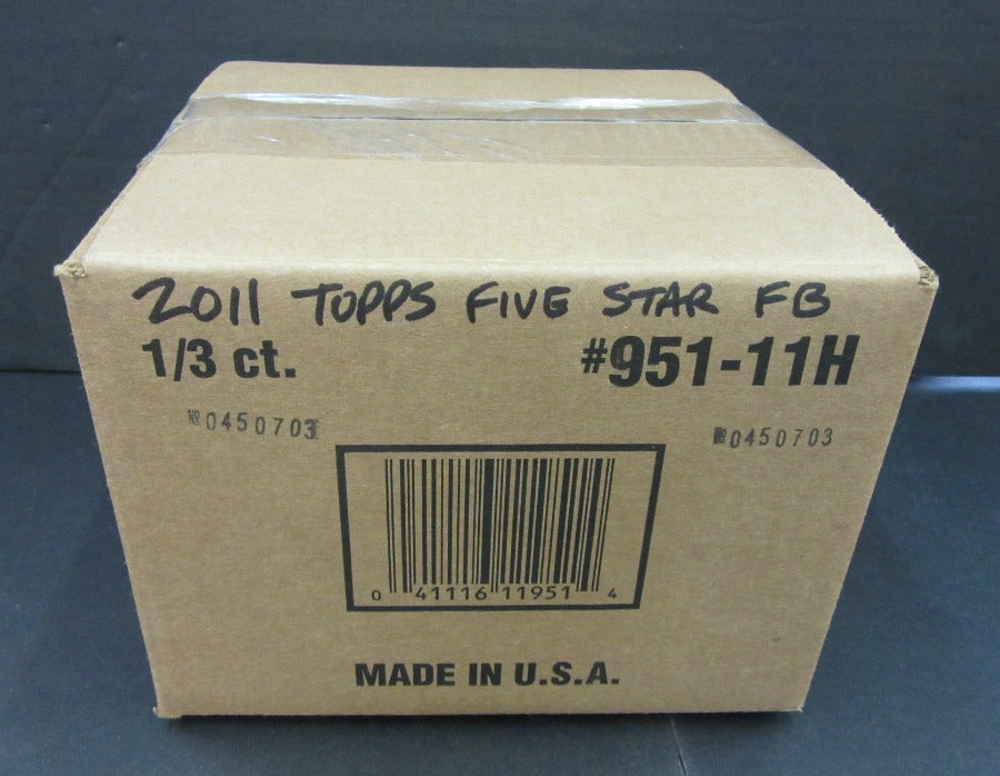 2011 Topps Five Star Football Case (Hobby) (3 Box)