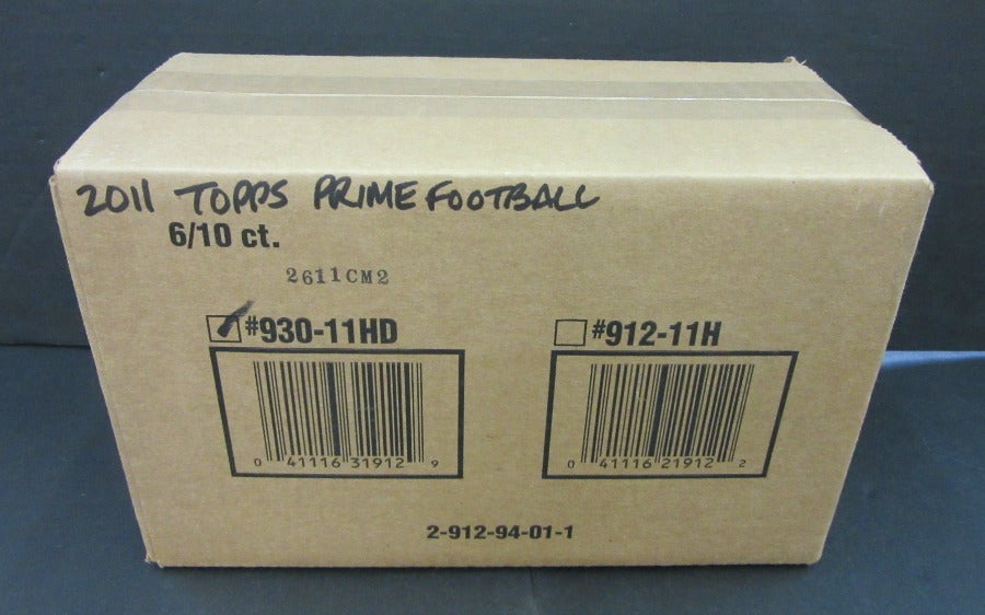 2011 Topps Prime Football Case (Hobby) (6 Box)