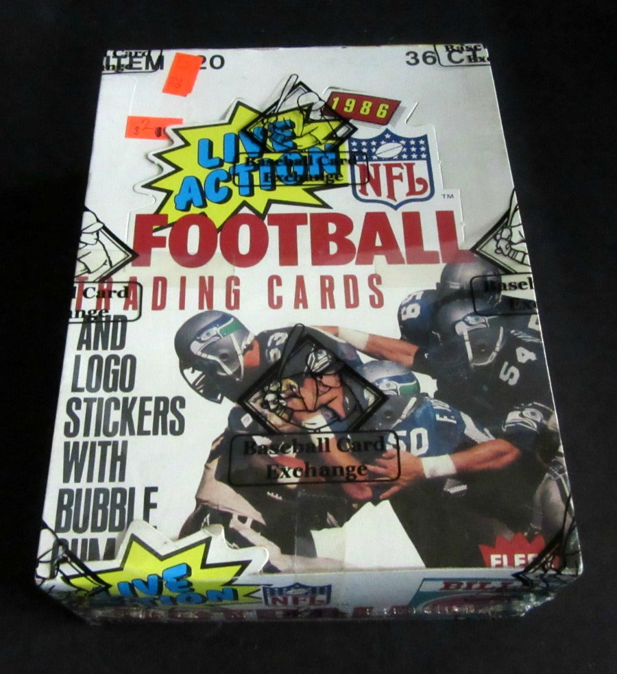 1986 Fleer Football Unopened Wax Box (BBCE)