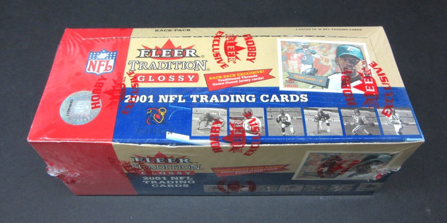 2001 Fleer Tradition Glossy Football Rack Pack Box (Hobby)