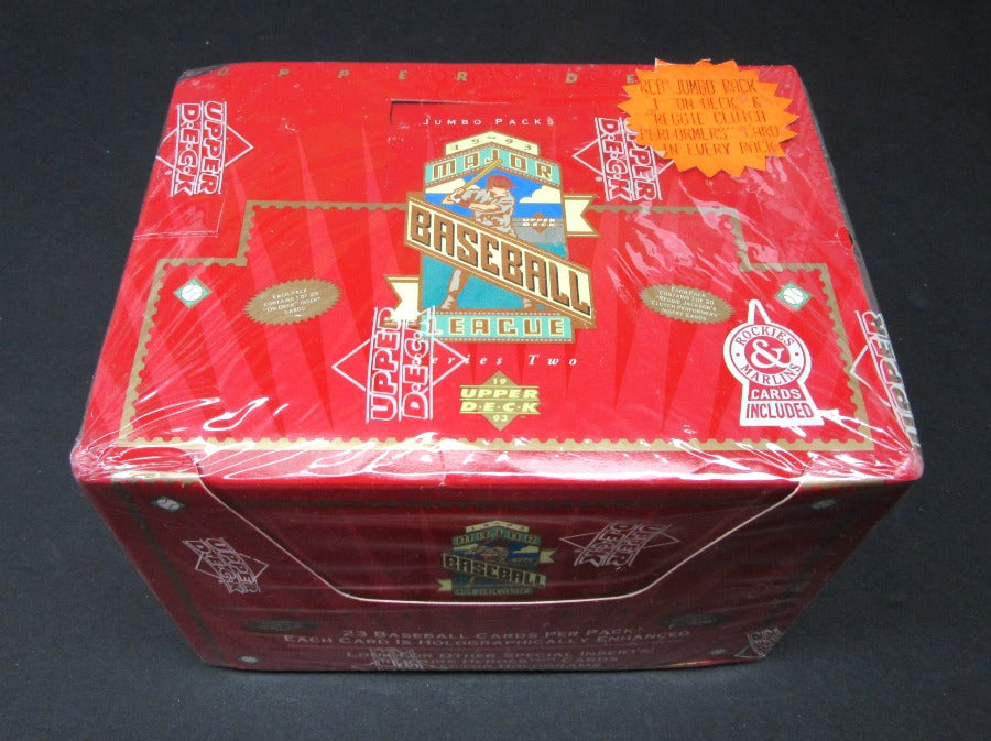 1993 Upper Deck Baseball Series 2 Jumbo Box (Red)