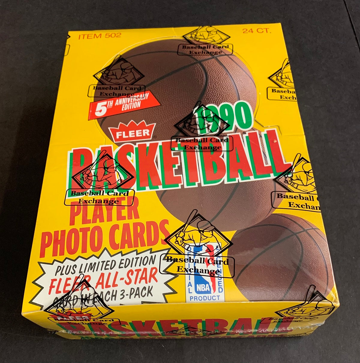 1990/91 Fleer Basketball Unopened Rack Box (BBCE)