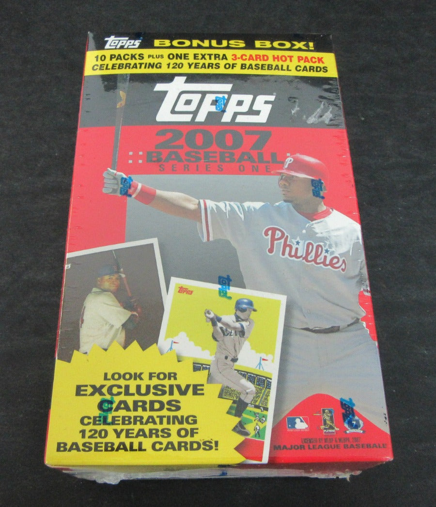 2007 Topps Baseball Series 1 Blaster Box (10/6 plus Hot Pack)