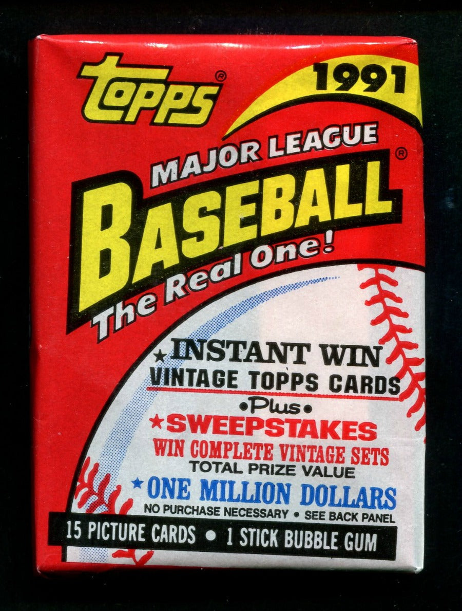 1991 Topps Baseball Unopened Wax Pack