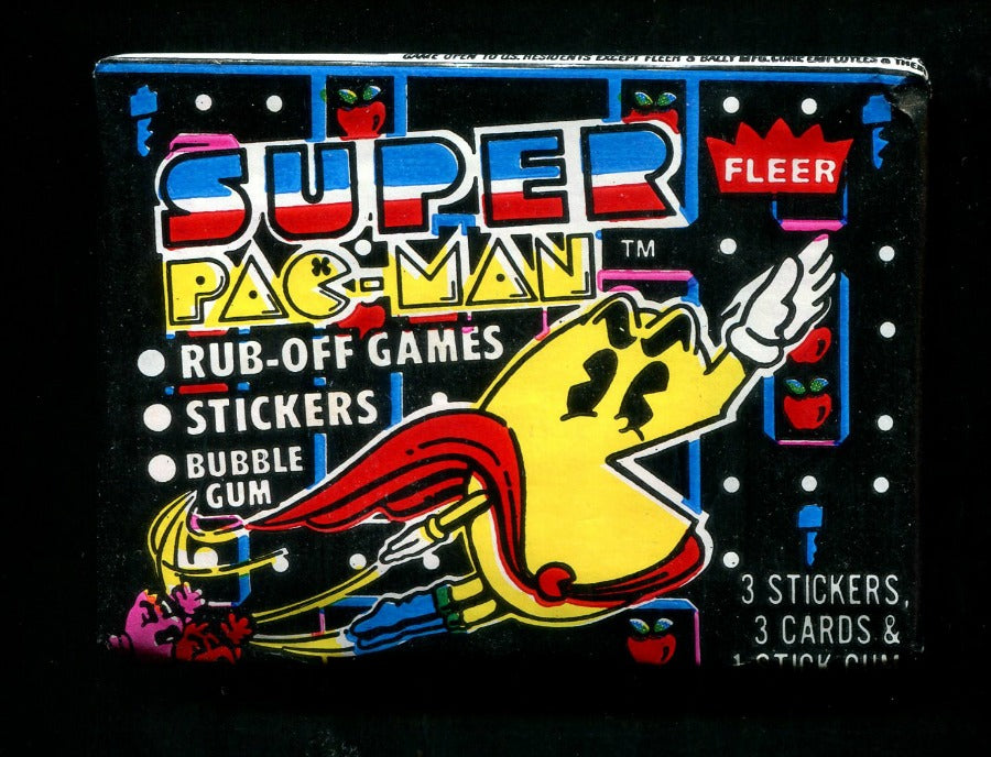 1982 Fleer Super Pac-Man Unopened Wax Pack