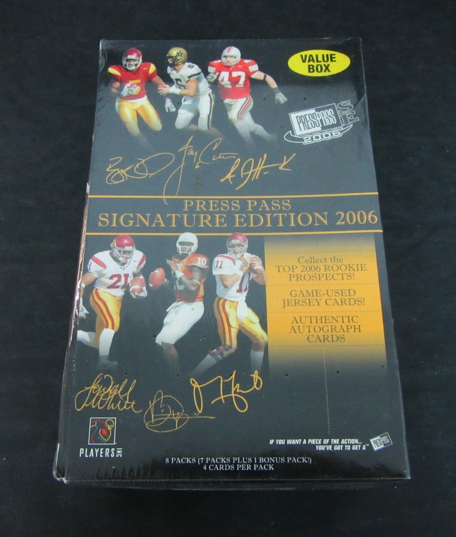 2006 Press Pass Signature Edition Football Box (Blast) (8/4)