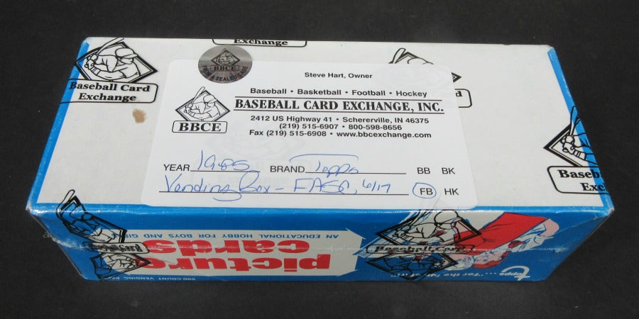 1985 Topps Football Unopened Vending Box (FASC)