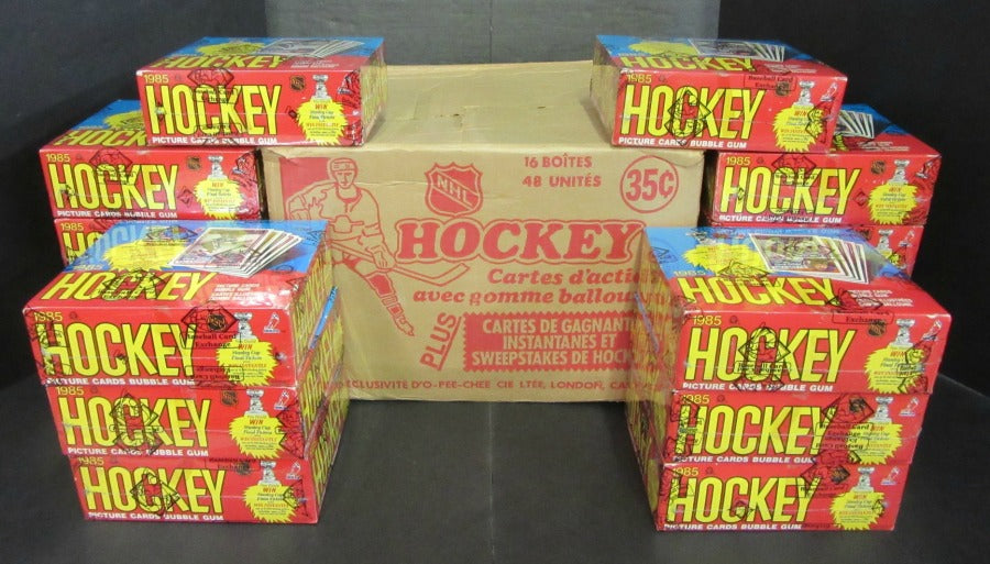 1984/85 OPC O-Pee-Chee Hockey Unopened Wax Case (16 Box) (BBCE)