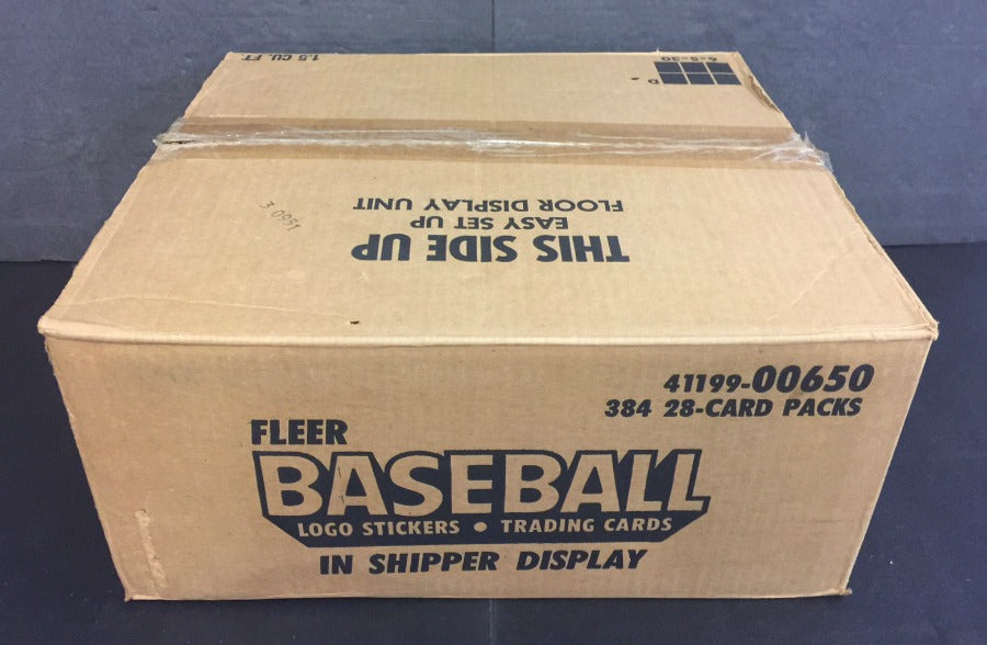 1983 Fleer Baseball Cello Pack Display Case (384 Count)