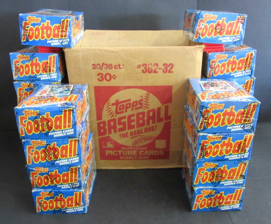 1982 Topps Football Unopened Wax Case (20 Box) (BBCE)