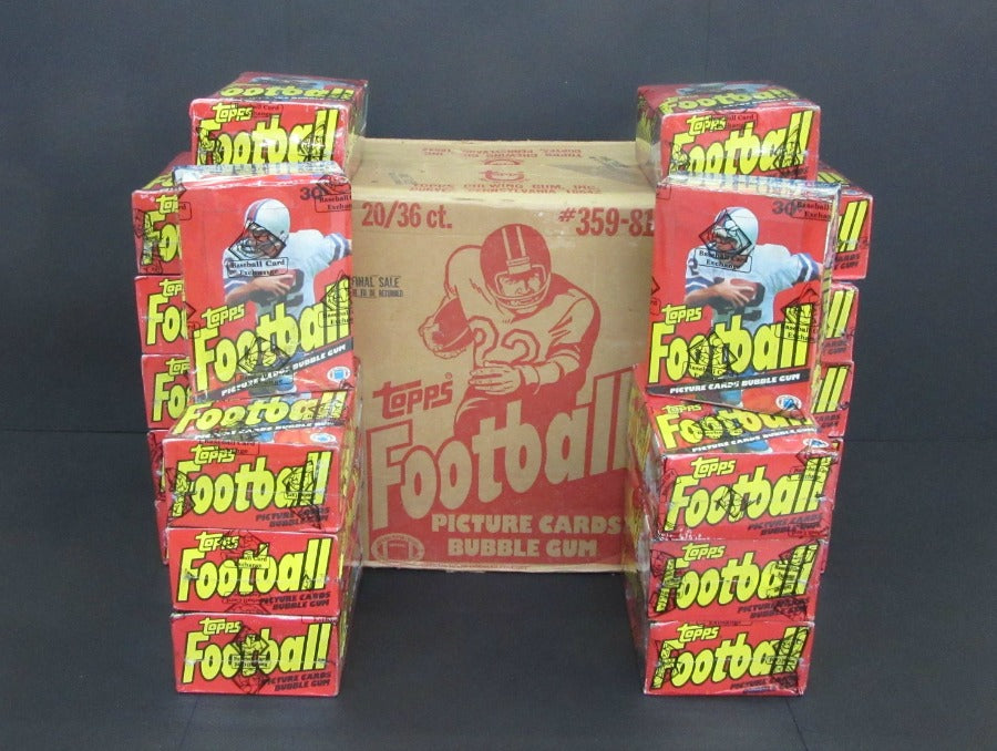 1981 Topps Football Unopened Wax Case (20 Box) (BBCE)