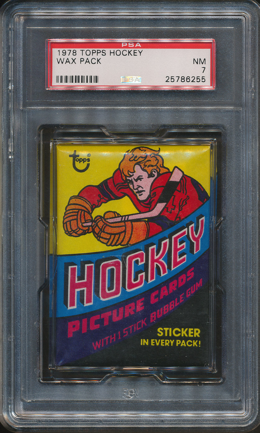1978/79 Topps Hockey Unopened Wax Pack PSA 7