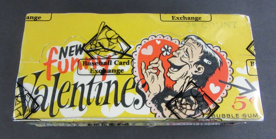 1960 Topps New Funny Valentines Unopened Wax Box (BBCE)