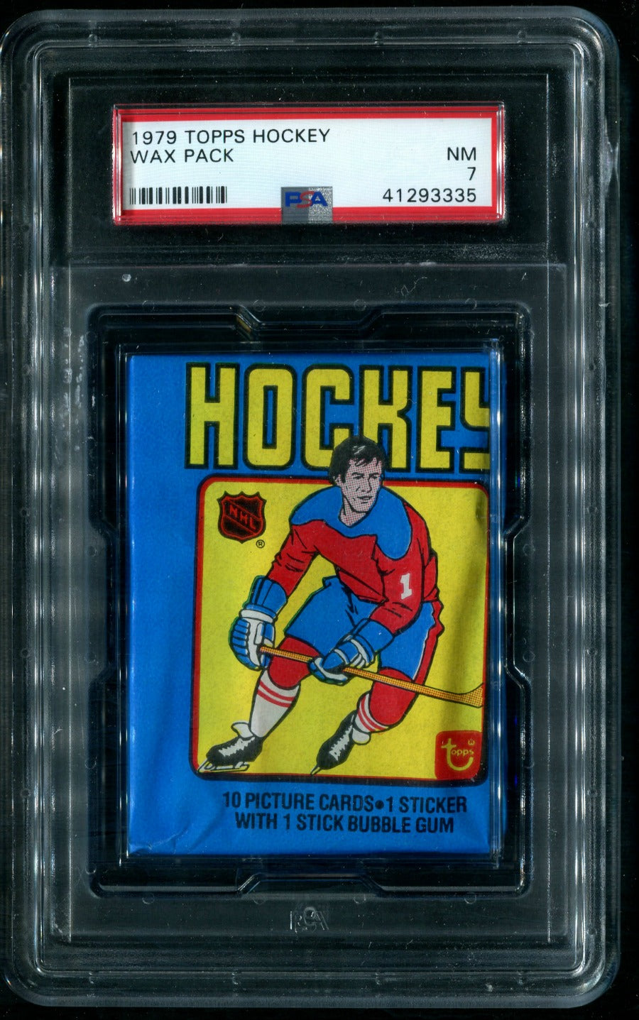 1979/80 Topps Hockey Unopened Wax Pack PSA 7