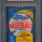 1986 Topps Baseball Unopened Wax Pack PSA 9