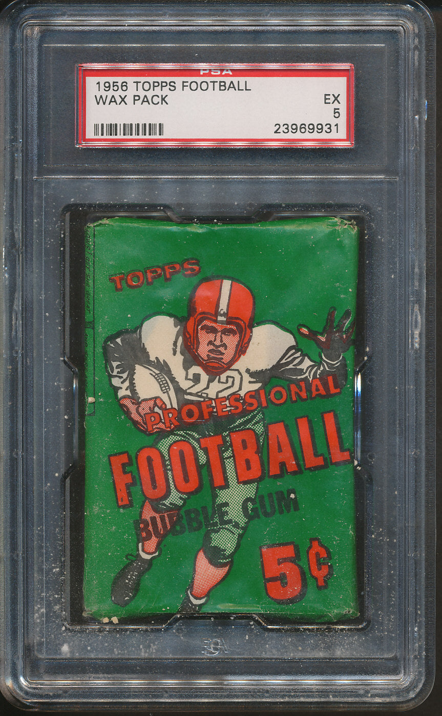 1956 Topps Football Unopened Wax Pack PSA 5