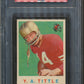 1959 Topps Football Unopened Cello Pack PSA 7 Tittle Top