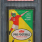 1961 Fleer Football Unopened Series 1 Wax Pack PSA 7
